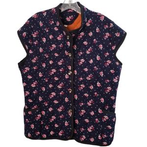 FLORAL VEST SZ XXL P:22.5" L:25"
